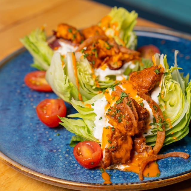 Buffalo Chicken Wedge Salad.